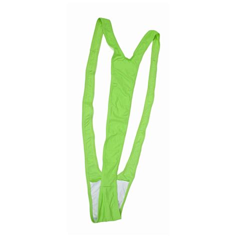 Borat Mankini Lime Green Swim Thong Stag Do Fancy Dress Costume Ebay
