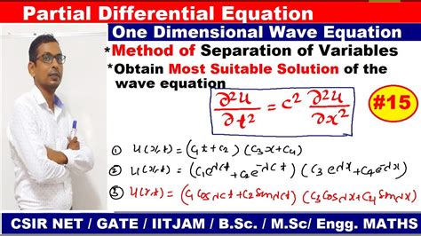 #15 One dimensional wave equation in Hindi | 1 D wave equation in hindi ...