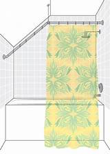 Shower curtain mounted on the ceiling bathroom shower curtains. Sloped/Angled Ceiling Shower Rod