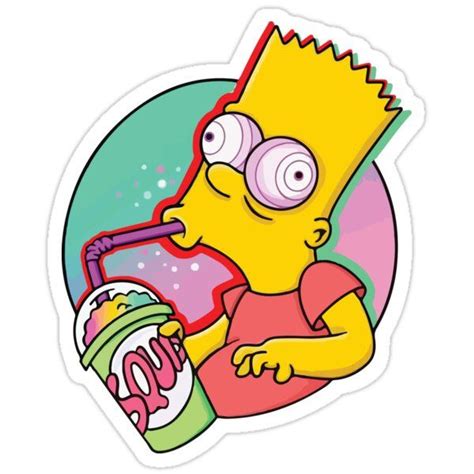 Sticker Bart Sticker By Poletovski Bart Simpson Art Simpsons Art