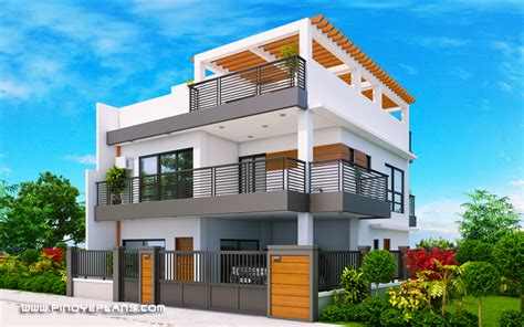 3 Story House Plans With Roof Deck Uperplans