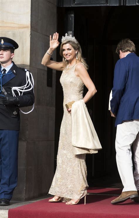 Queen Maxima Of The Netherlands Arrives For The Gala Dinner For The