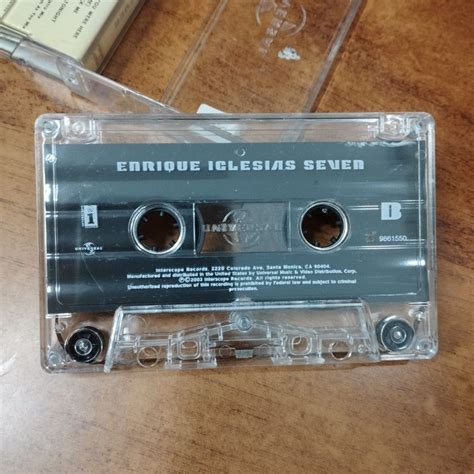Cassette Enrique Iclesias Seven Hobbies Toys Music Media Cds
