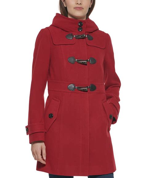 Tommy Hilfiger Hooded Toggle Walker Coat Created For Macys And Reviews