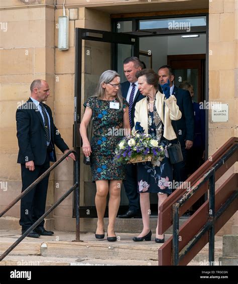 3 June 2019 Dr Grays Hospital Elgin Moray Scotland Uk This Is Anne Princess Royal During