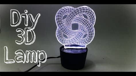 3d Illusion Led Lamp How To Make 3d Led Lamp Easy Acrylic Led Youtube