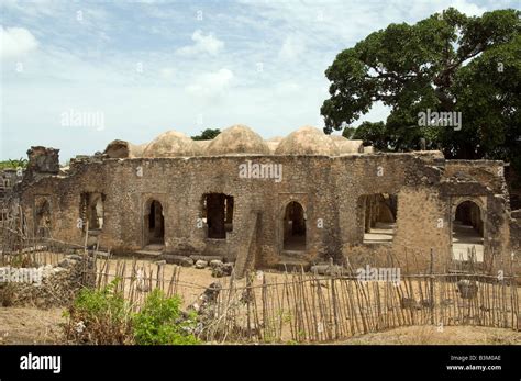 Great Mosque 14th Century Kilwa Kisiwani Important Trade Center Between