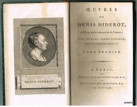 Oeuvres De Denis Diderot Publiées Sur Les Manuscrits De Lauteur Par