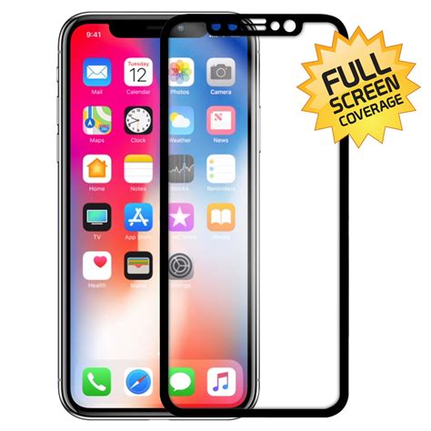 Iphone X Premium Ultra Thin Tempered Glass Screen Protector Full Screen Coverage For Apple
