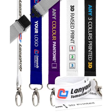 Custom 3d Printed Personalised Lanyards Free Design Up To 3 Colours