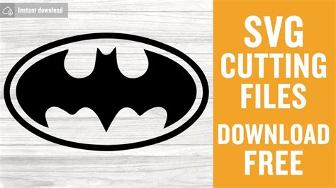 Svg File Batman Svg File Batman Cricut Svg Batman Logo Svg For Cricut