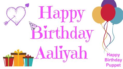 Happy Birthday Aaliyah Best Happy Birthday Song Ever Youtube