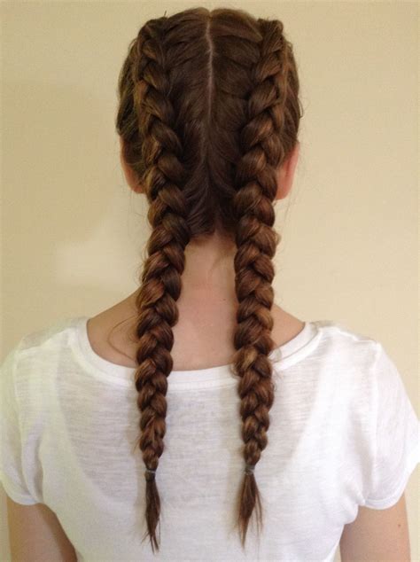 double dutch braid this is great for getting wavy hair i recommend this method short hair