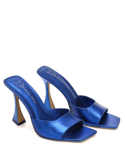Naked Wolfe Jazz Electric Blue Heels
