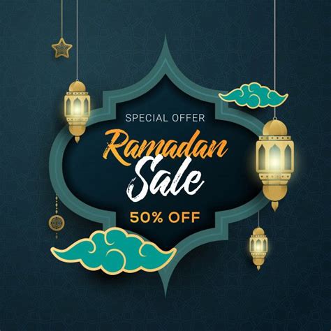 Premium Vector Ramadan Sale Banner Template Design Background