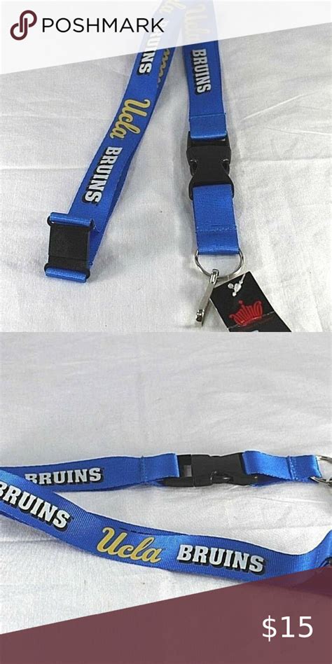 Ncaa College Ucla Bruins Blue Lanyard Key Chain W Buckle Brand Ucla