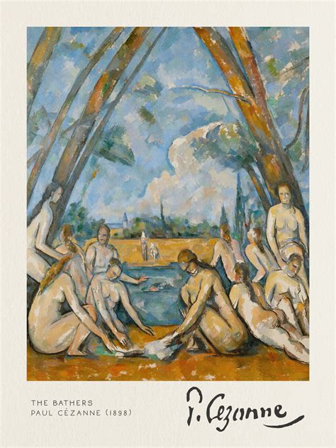 The Bathers Paul C Zanne Reproductions Of Famous Paintings For Your