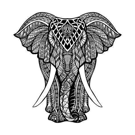 Decorative Elephant Illustration 465709 Vector Art At Vecteezy