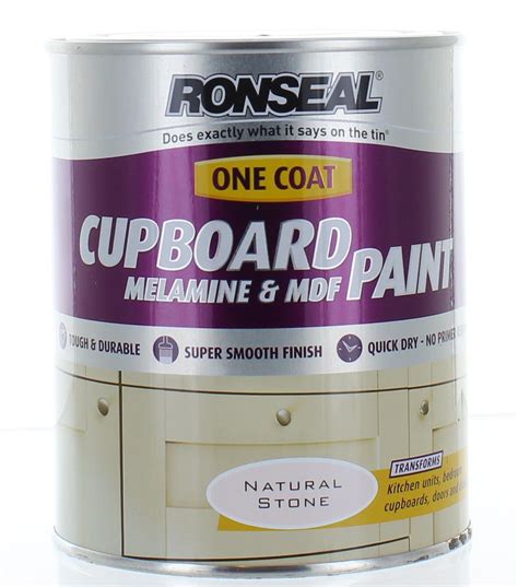 The best paint products for kitchen cupboards & cabinets. Ronseal 750ml One Coat Cupboard Paint MDF & Melamine ...