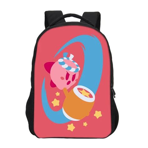 Veevanv New 2018 Kirby Study Backpack Fashion 3d Pu Prints Kirby Study