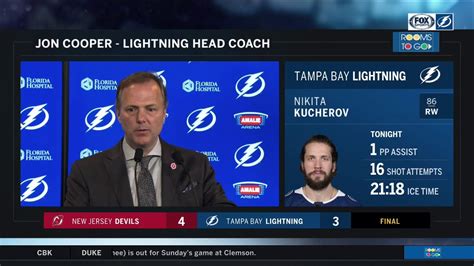 Jon Cooper Tampa Bay Lightning Vs New Jersey Devils 02172018