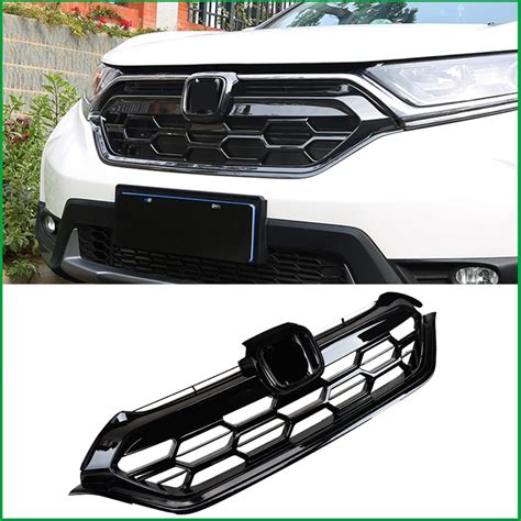 For Honda Cr V Crv 2017 2018 Front Bumper Racing Grille Grill Glossy