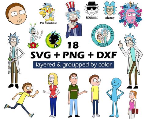 Rick And Morty Svg Etsy