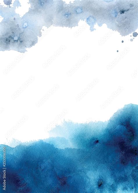 Blue Grunge Watercolour Paint Wallpaper Mural Ubicaciondepersonas