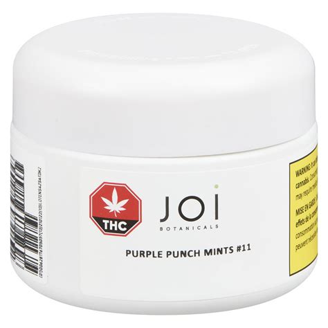 Purple Punch Mints 11 Joi Botanicals 35g Sunrise Cannabis