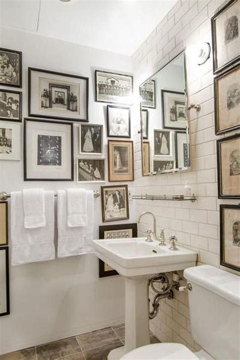 25 Artistic Bathroom Designs With Gallery Wall Home Decor Bathroom
