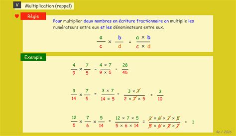 Cours De Maths 4e 2016 Ch 7 Opérations Sur Les Fractions