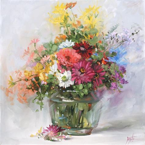 Acrylic flowers abstract flowers art floral oil painting supplies paintings i love floral paintings still life art art oil painting inspiration. Painting Flowers In A Glass Vase