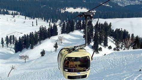 Gondola Ride Gulmarg Full Journey Cable Car Kashmir Tourism In April