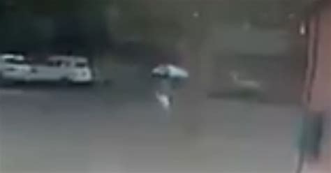 Astonishing Moment Woman Is Struck By Lightning While Sheltering Under