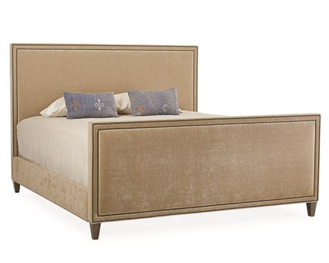 This bed is available in twin, full, queen, king and california king sizes. Lee Nailhead-trim Upholstered Headboard & Footboard ...