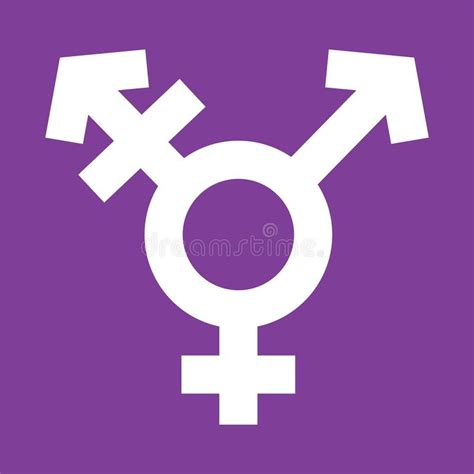 Transgender Symbol In Violet Color Background Shemale Sexual