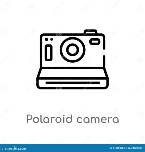 Polaroid Camera Linear Icon Modern Outline Polaroid Camera Logo