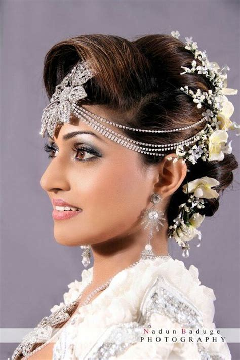 Sri Lankan Bridal Style Crown Hairstyles Bridal Style Bridal Hair