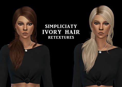 Sims 4 Hairs ~ Leo 4 Sims Ivory Hair Recolored