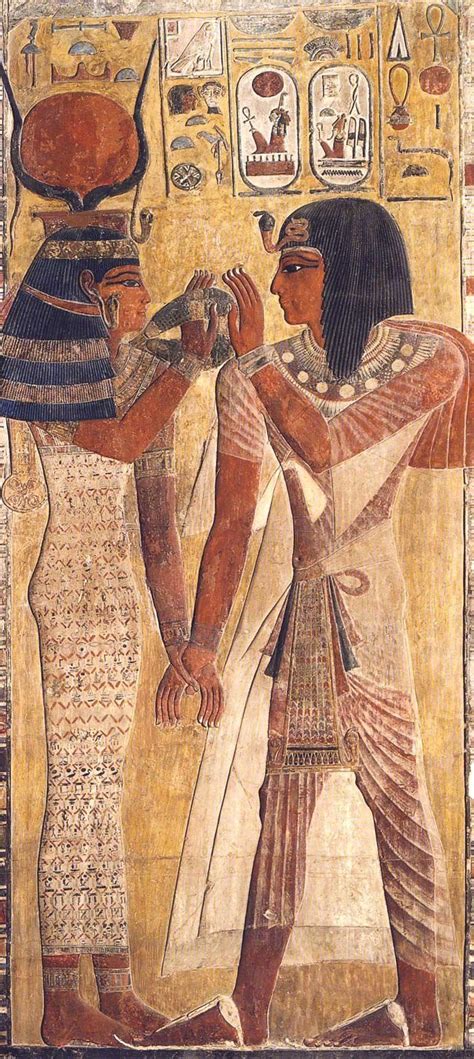 Hathor And Setiin The Louvre Looks Like Love Ancient Egypt Art