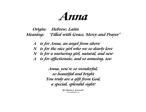 Meaning Of Anna Lindseyboo