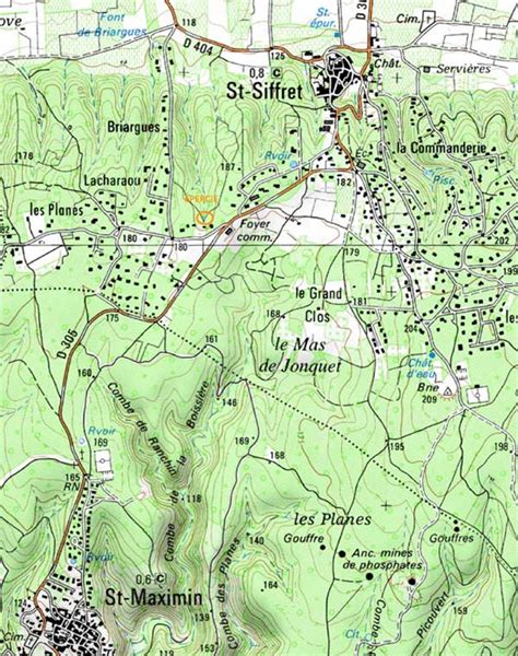 Saint Siffret Map By Provence Beyond