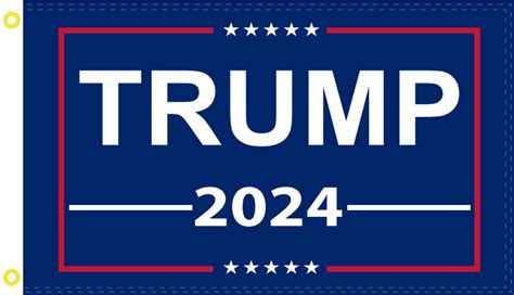 Trump 2024 Campaign Flag 12x18 Inches Boat Flags 100d Rough Tex ®doubl