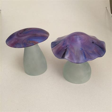 Custom Fused Glass Mushrooms Elegant Fused Glass By Karen