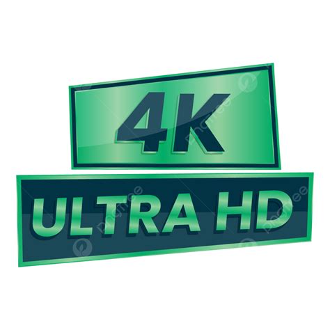 K Ultra Hd Button Video Resolution Icon Label Clipart Vector K Button Hd Button K Icon PNG