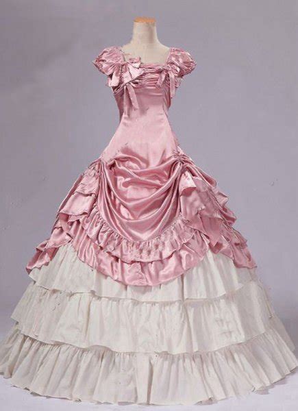 Pink Southern Belle Sallon Girl Dress Early Victorian Revolutionary