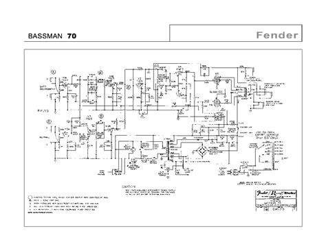 Fender Bassman 70 Schematic