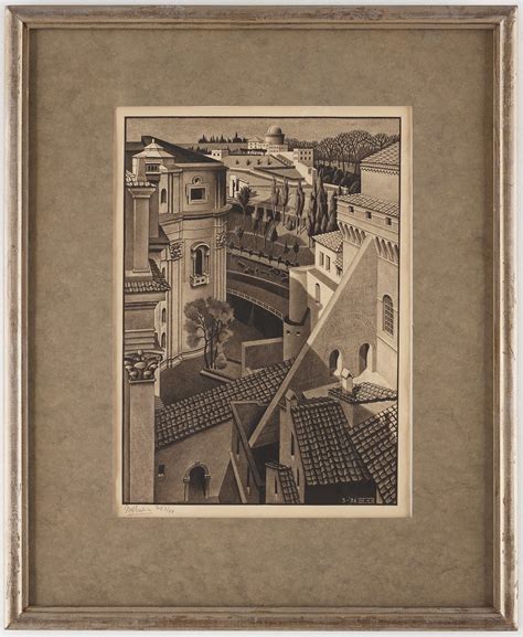 Maurits Cornelis Escher ”between St Peters And The Sistine Chapel