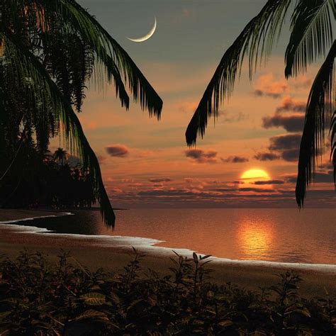 Der Sonnenuntergang Ist Ein Tolles Erlebnis Scenery Beach Sunset Beautiful Sunset