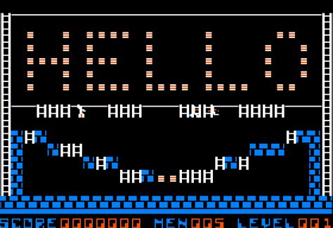 Screenshot Of Championship Lode Runner Apple Ii 1984 Mobygames